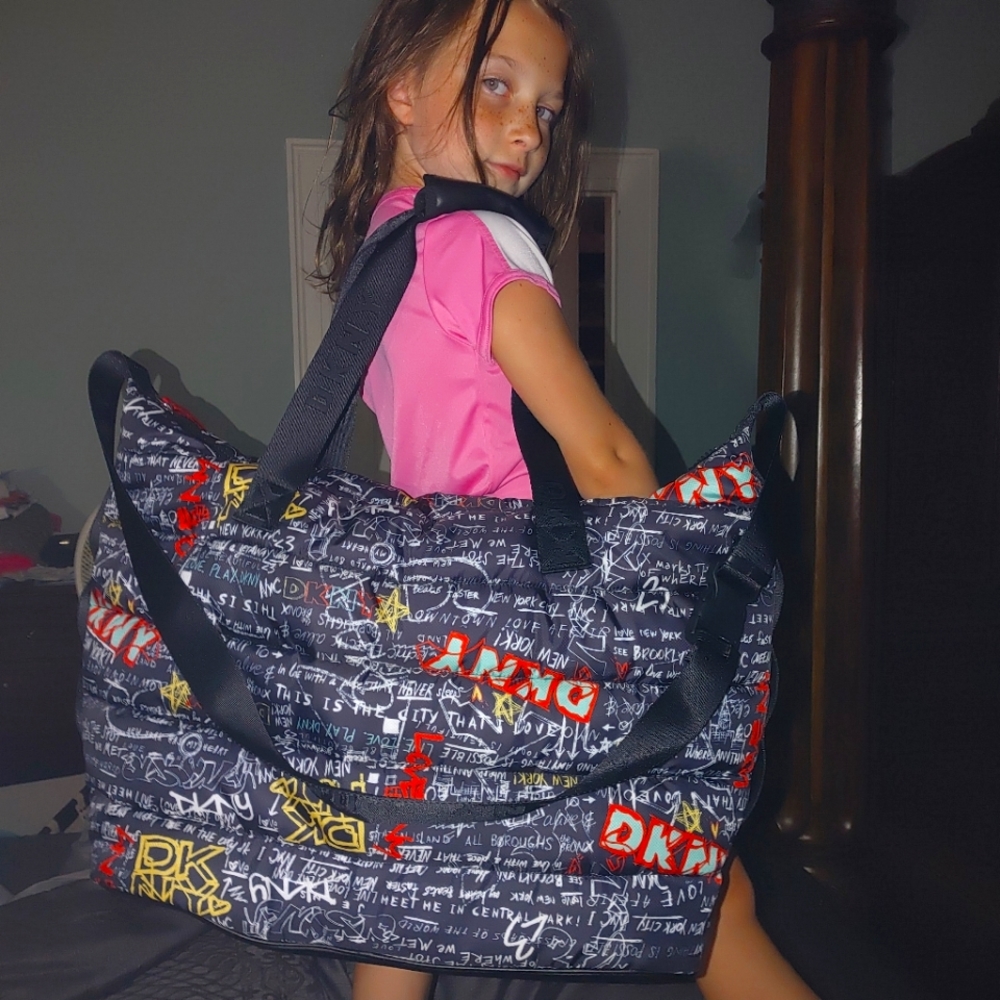 DKNY Graffiti Weekender Tote NWOT